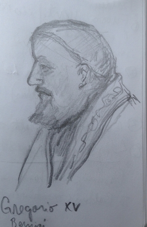 Gregorio XV - from Bernini bronze